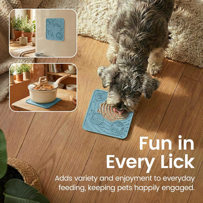 OHMO Lick Mat for Dogs and Cats(Small, Camo&Light Green, 2pcs) Enrichment Accessories Toy Space Star Easy Clean Pet Slow Feeder/Suction Cups, Licking Pad for Anxiety Relief and Boredom Reduction