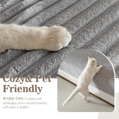 MYSKY HOME 100% Waterproof Couch Cover for Sofa, Couch Covers for Dogs, Non Slip Back Pet Sectional Sofa Covers for 3 Cushion Couch, Sofa Covers Washable, Dog Bed Cover, Dark Grey, 35"x70.9"
