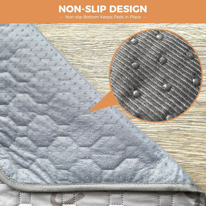 FXW Washable Pee Pads for Dogs, Puppy Pads with Super Absorbent, Specifically Designed for FXW Rollick/Homeplus 24inch 6 Panels Dog Playpen, 39" x 63" Rectangle, Khaki, 1 Pack