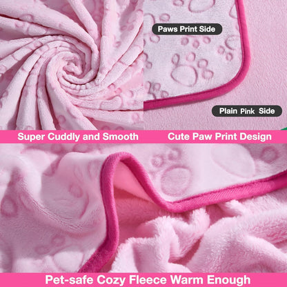 Stuffed® Premium Soft Dog Blanket Washable, 40"x32" Cat Blanket for Indoor Cats Large Medium Small Dog Puppy Essentials (Grey)