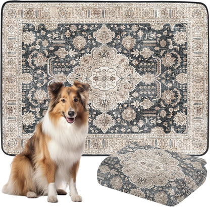 Dogcator Washable Pee Pads for Dogs, 2 Pack Reusable Puppy Training Pads. 36''x48'' Super Absorbent Dog Rugs, Non-Slip and Leakproof Pee Mat for Dogs, Whelping Pads for Crates and Floors