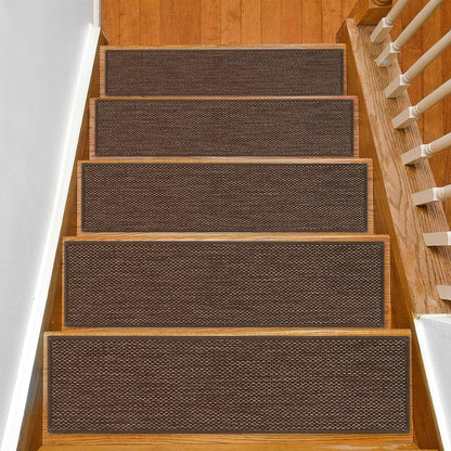 SMILOOL Stair Treads Non Slip for Wooden Steps Indoor 9" x 36" 15 Pack Extra Wide Stair Tread Carpet Stairs Runner, Step Pads with Reusable Adhesive for Dogs Kids Elders, Machine Washable, Beige