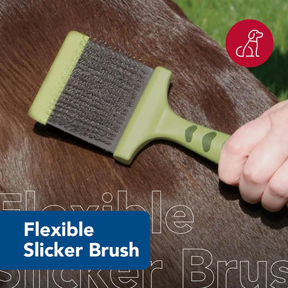 Coastal Pet Safari Dog Flexible Slicker Brush - Dog Brush for Shedding - Undercoat Rake & Grooming Tools for Small & Medium Pets - Small