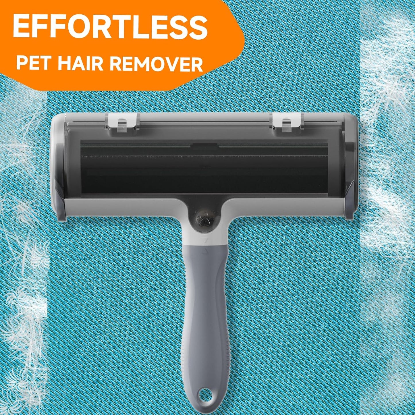 NVNAN Pet Hair Removal Glove for Dogs & Cats, 2-in-1 Deshedding Brush & Massage Mitt - Grooming Gloves for Shedding Control, Bathing and Washing, Safe for Short/Long Hair Pets 2-Pack (Blue)