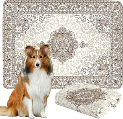 Dogcator Washable Pee Pads for Dogs, 2 Pack Reusable Puppy Training Pads. 36''x48'' Super Absorbent Dog Rugs, Non-Slip and Leakproof Pee Mat for Dogs, Whelping Pads for Crates and Floors