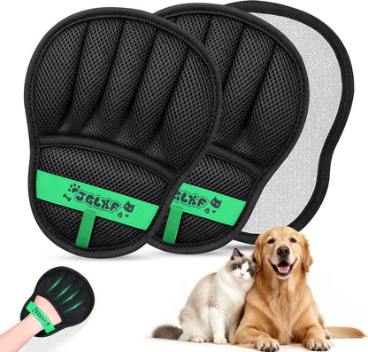 Upgraded Pet Hair Removal Glove for Dogs & Cats, Electrostatic Five-Finger Hair Remover for Furniture, Couch, Carpet, Clothing& Car Seat, 1Pcs Reusable Magic Brush Pet Hair Remover Tool (Black)