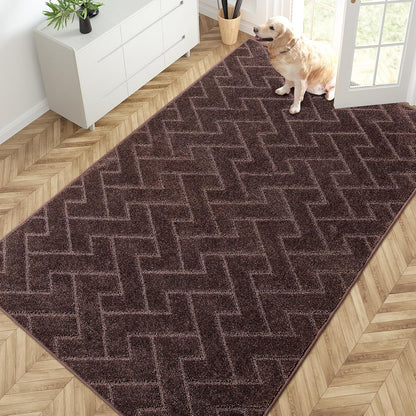 PURRUGS Dirt Trapping Door Mat 20" x 31.5", Non-Slip Machine Washable Entry Rug, Dog Doormat, Indoor Front Door Mat, Super Absorbent Entryway Rug for Muddy Shoes & Paws, Taupe