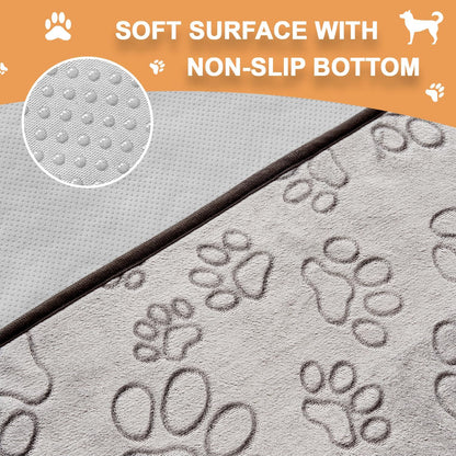 Qeils Reusable Puppy Pads, 2 Pack Washable Pee Pads for Dogs, Waterproof Non Slip Wee Wee pad, Absorbent and Leakproof Training Mats for Potty, Crate, Playpen, Bed, Sofa, 18"x 24"