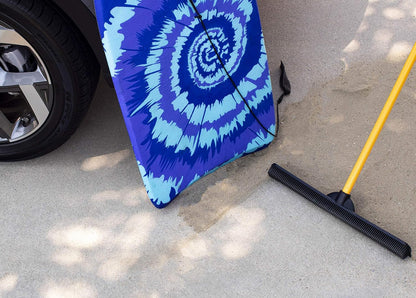 FURemover Pet Hair Removal Rubber Broom, 58" Telescopic Handle