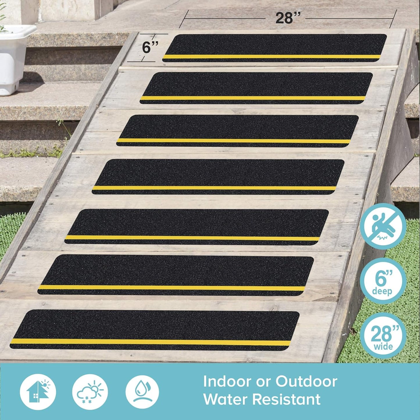 LifeGrip Stair Treads Non-Slip (15PCS), Anti Slip Transparent Stair Treads Tape for Indoor Wooden Step (4"X30"X15P-Treads)