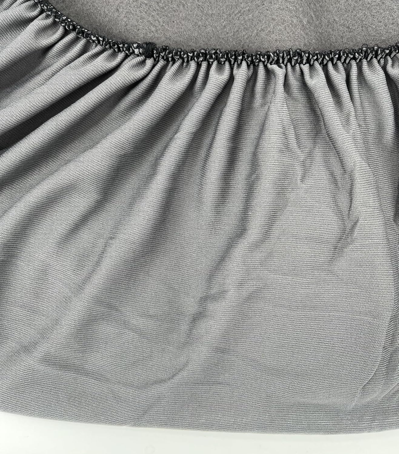 Grey Waterproof Dog Bed Slip Cover Dog Bed Liner Elastic 42 x 30 Inch