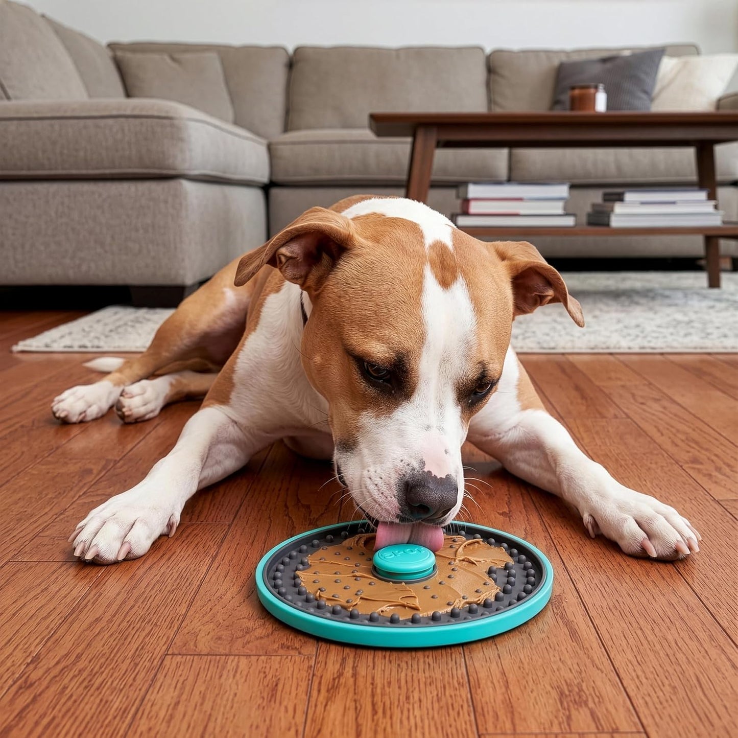 SPOT Soothers Multipurpose Dog Lick Mat - 6in Slow Feeder & Crate Enrichment Toy for Small & Medium Dogs and Puppies, Food-Grade Rubber, Dishwasher Safe, Anxiety & Boredom Relief