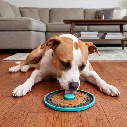 SPOT Soothers Multipurpose Dog Lick Mat - 6in Slow Feeder & Crate Enrichment Toy for Small & Medium Dogs and Puppies, Food-Grade Rubber, Dishwasher Safe, Anxiety & Boredom Relief