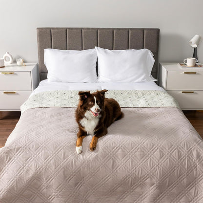 PetAmi Waterproof Couch Cover for Dogs, Reversible Furniture Cover Sofa Protector for Pet Cat Bed, Washable Blanket Dog Cover for Couch Seat, 52x82 Gray