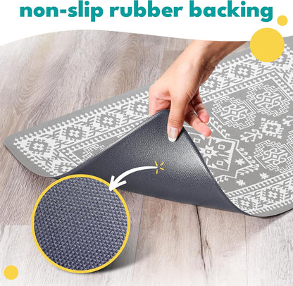 NALALAS Dog Mat for Food and Water, Cat Feeding Mat | Waterproof Dog Bowl Mat | Non-Slip Pet Food Mat for Floors | Pet Mats for Food and Water | Easy to Clean