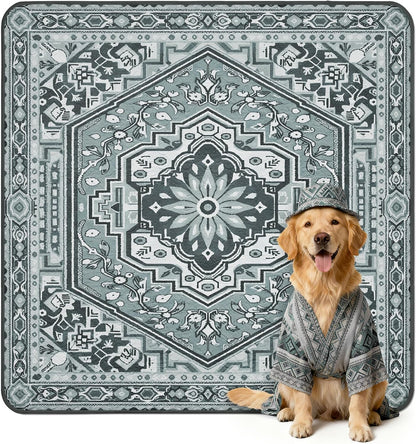 FXW Washable Pee Pads for Dogs, Puppy Pads with Super Absorbent, Specifically Designed for FXW Rollick/Homeplus 24inch 6 Panels Dog Playpen, 39" x 63" Rectangle, Khaki, 1 Pack