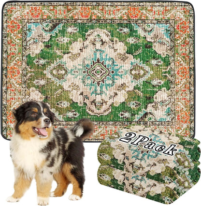 Dogcator Washable Pee Pads for Dogs, 2 Pack Reusable Puppy Training Pads. 36''x48'' Super Absorbent Dog Rugs, Non-Slip and Leakproof Pee Mat for Dogs, Whelping Pads for Crates and Floors