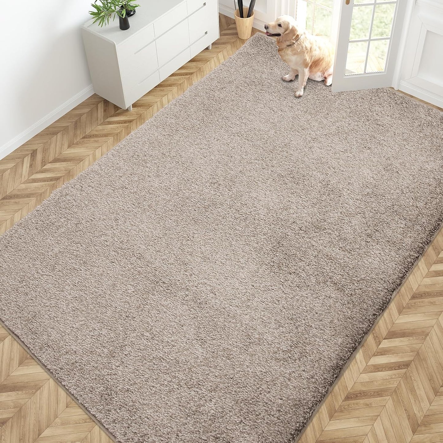 PURRUGS Dirt Trapping Door Mat 20" x 31.5", Non-Slip Machine Washable Entryway Rug, Dog Doormat, Indoor Front Door Mat, Super Absorbent Entry Rug for Muddy Shoes & Paws, Bluish Grey-Black