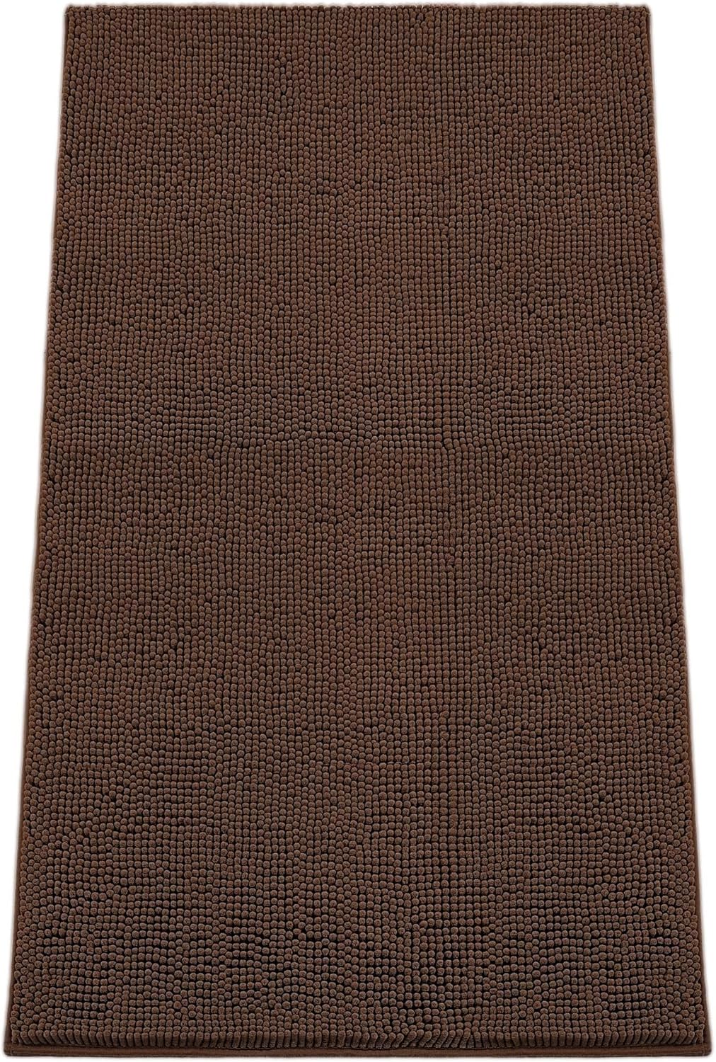 Absorbent Dog Door Mat for Muddy Paws, 60" x 24" Chenille Indoor Mats for Entryway, Trap Dirt Front Door Mat Indoor Entrance Washable Non Slip Soft