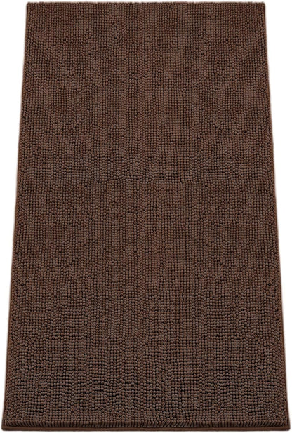 Absorbent Dog Door Mat for Muddy Paws, 60" x 24" Chenille Indoor Mats for Entryway, Trap Dirt Front Door Mat Indoor Entrance Washable Non Slip Soft