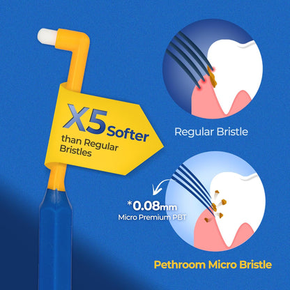 PETHROOM] Pet Toothbrush - Cats, Kitten, Small Dog Dental Care, Removing Teeth Tartar | Soft Bristle Cleaning Toothbrush Cat (Extra Small)