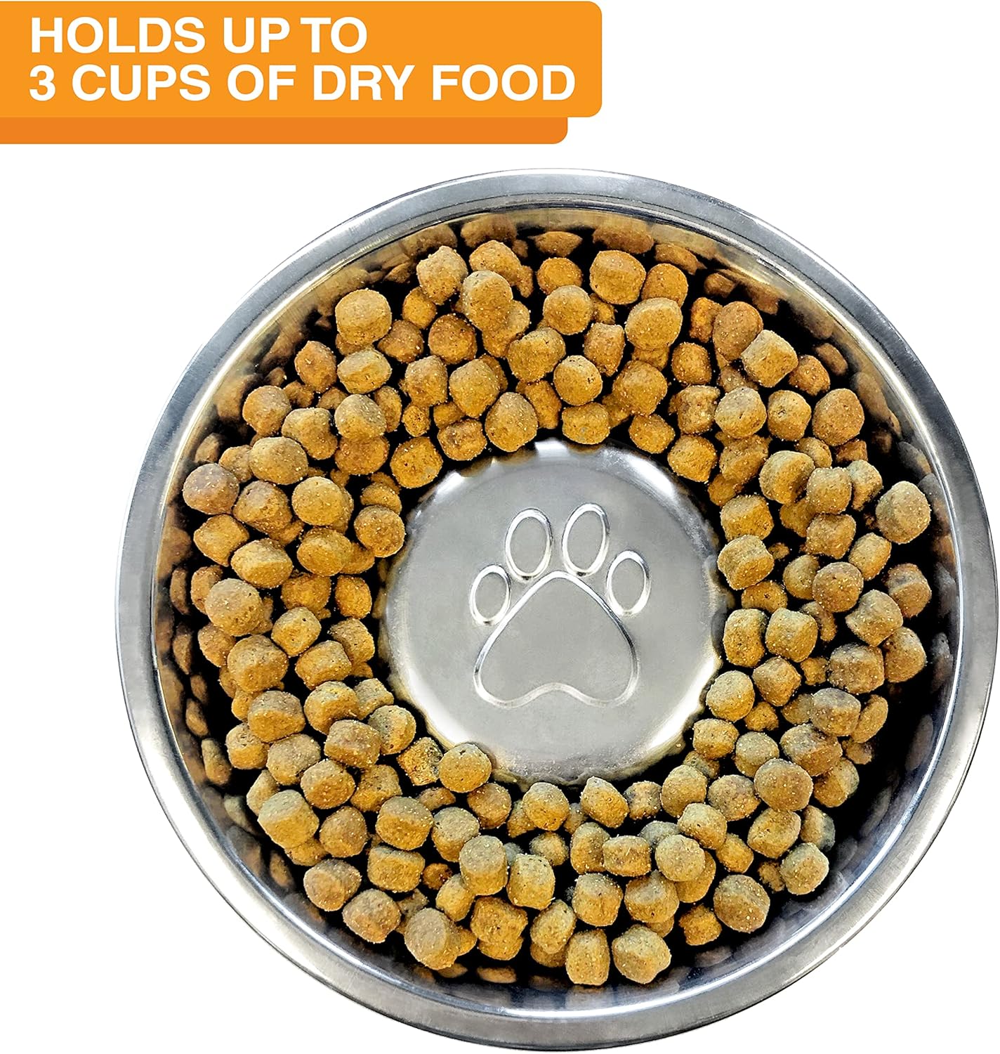 Neater Feeder Express Mess Proof Dog Bowls Elevated for Small Breeds under 15 Lb, Made in USA, No Spill Raised Dog Food Bowl Stand, Stainless Steel Food and Water Bowl Set, Feeding Station, Cappuccino