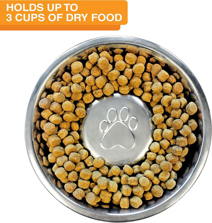 Neater Feeder Express Mess Proof Dog Bowls Elevated for Small Breeds under 15 Lb, Made in USA, No Spill Raised Dog Food Bowl Stand, Stainless Steel Food and Water Bowl Set, Feeding Station, Cappuccino