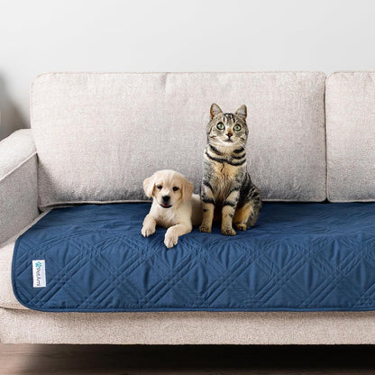 PetAmi Waterproof Couch Cover for Dogs, Reversible Furniture Cover Sofa Protector for Pet Cat Bed, Washable Blanket Dog Cover for Couch Seat, 52x82 Gray