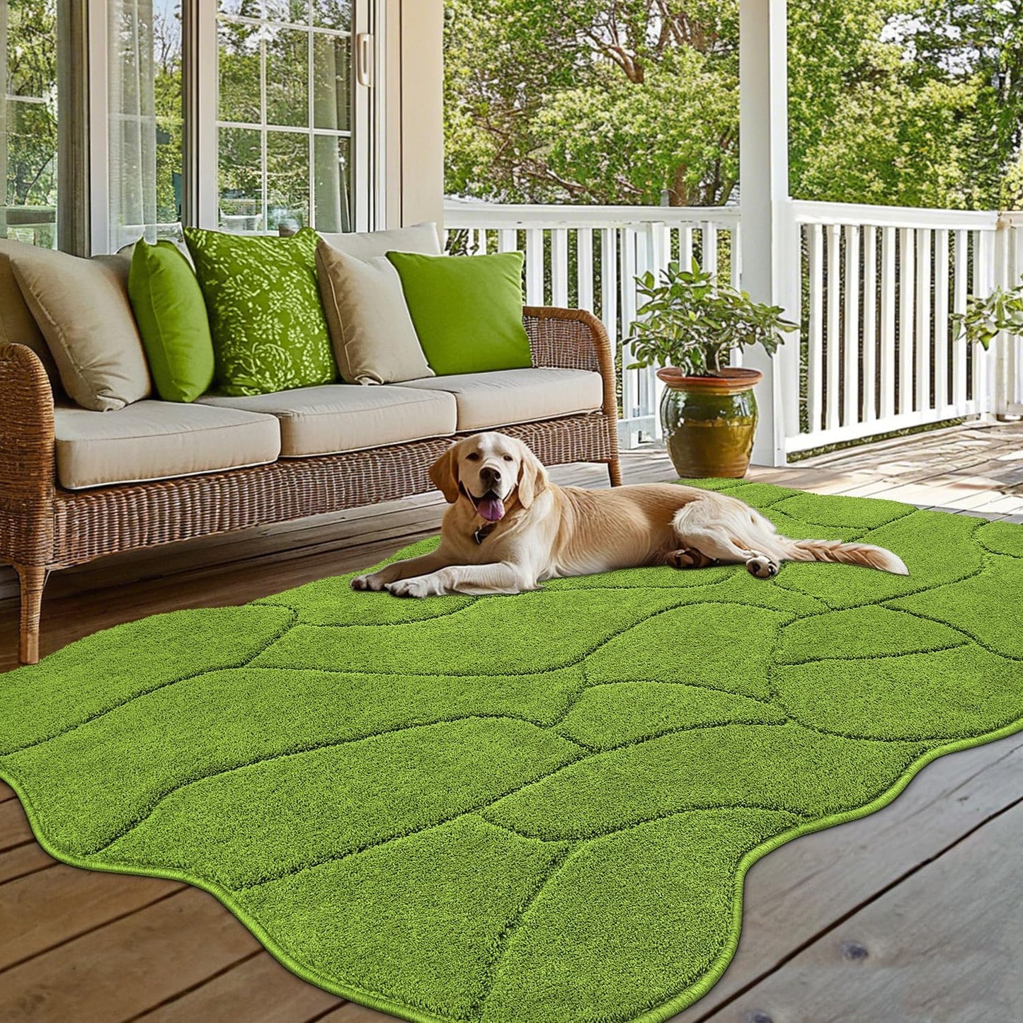 BSICPRO Large Dog Door Mat for Mud Paws, 22x47 Absorbent Dirt Trapper Long Door Mat, Non-Slip Washable Mud Mat for Dogs, Microfiber Soft Pet Rug Mat for Entryway, Dog Paws, Patio (Gray)