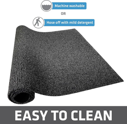 Drymate Dog Crate Mat Liner, Absorbs Urine, Waterproof, Non-Slip, Washable Puppy Pee Pad for Kennel Training - Use Under Pet Cage to Protect Floors, Thin Cut to Fit Design (USA Made) (LGrey)(29"x48")