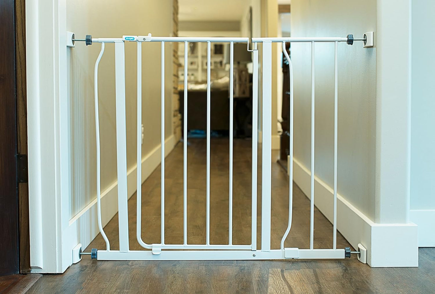 Wall Nanny 2-Pack - Works with 2 Gates - Baby Gate Wall Protector (Made in USA) Protects Walls and Doorways from Pet Gates - for Pressure Mounted Indoor Safety Baby Gates - Black