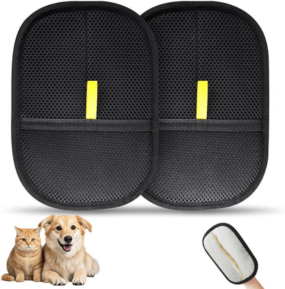 1 Pcs Pet Hair Removal Gloves Brush, Reusable Cat Dog Electrostatic Hair Remover Grooming Glove Tool
