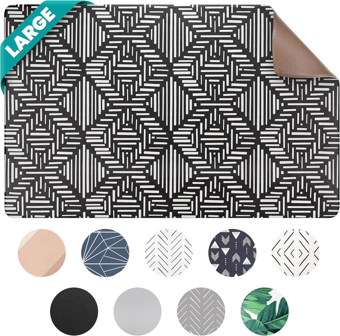 NALALAS Dog Mat for Food and Water, Cat Feeding Mat | Waterproof Dog Bowl Mat | Non-Slip Pet Food Mat for Floors | Pet Mats for Food and Water | Easy to Clean