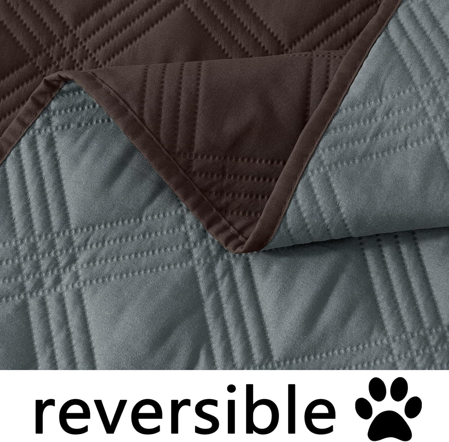 hyha Waterproof Dog Bed Blanket, Soft Pet Blankets, Waterproof Couch Cover for Dogs, Reversible Sofa Covers Washable for Furniture (30x70 Inch, Taupe/Beige)