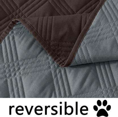 hyha Waterproof Dog Bed Blanket, Soft Pet Blankets, Waterproof Couch Cover for Dogs, Reversible Sofa Covers Washable for Furniture (30x70 Inch, Taupe/Beige)
