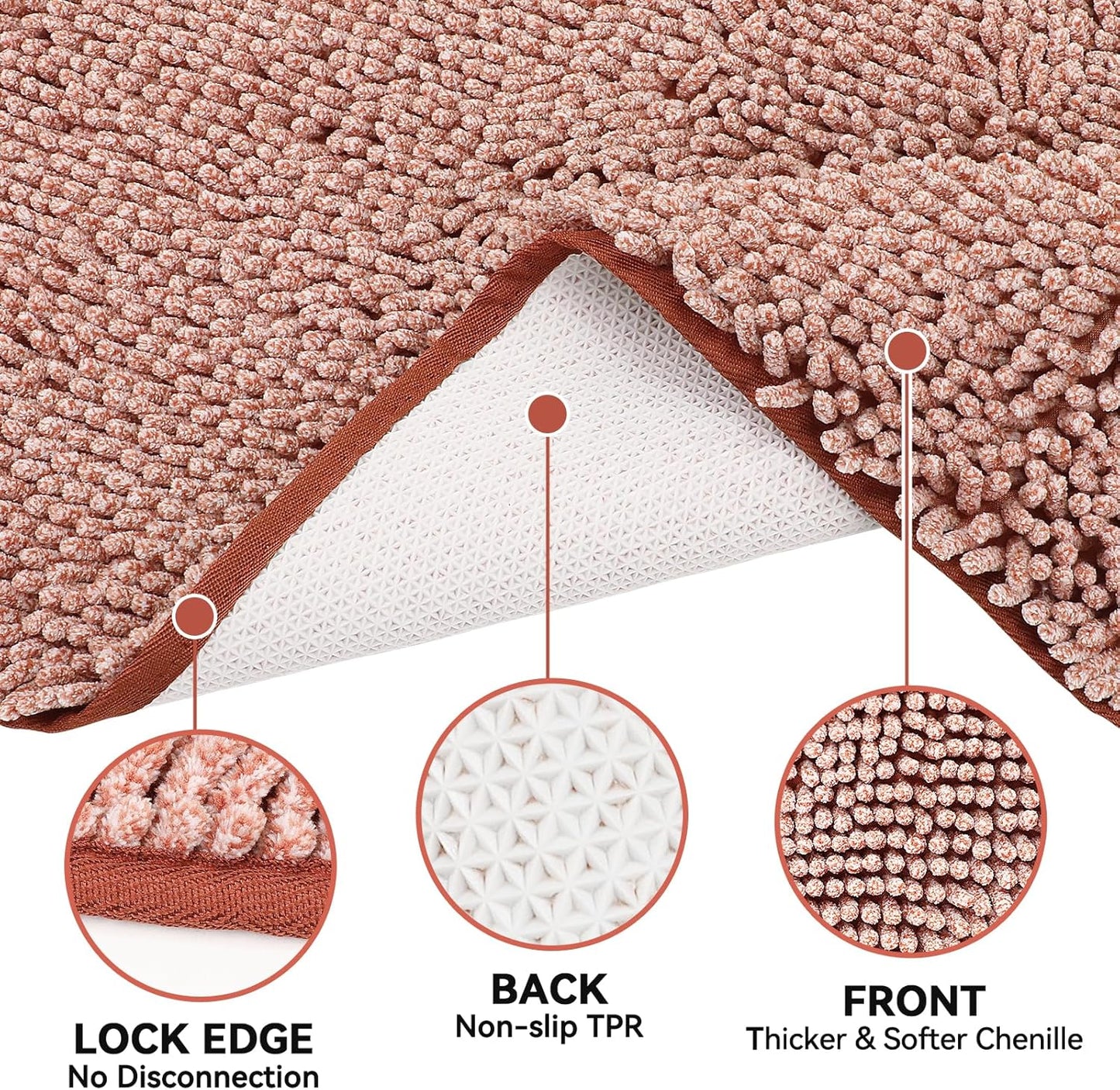 Bcoimo Super Absorbent Dog Door Mat, 30"*20" Anti Slip Mat for Muddy Paws, Pet Rugs for Dirty Paws Washable that Absorbs Moisture and Dirt, for Dog Cage and Pet Resting Carpet