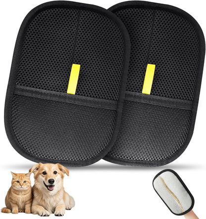 1 Pcs Pet Hair Removal Gloves Brush, Reusable Cat Dog Electrostatic Hair Remover Grooming Glove Tool