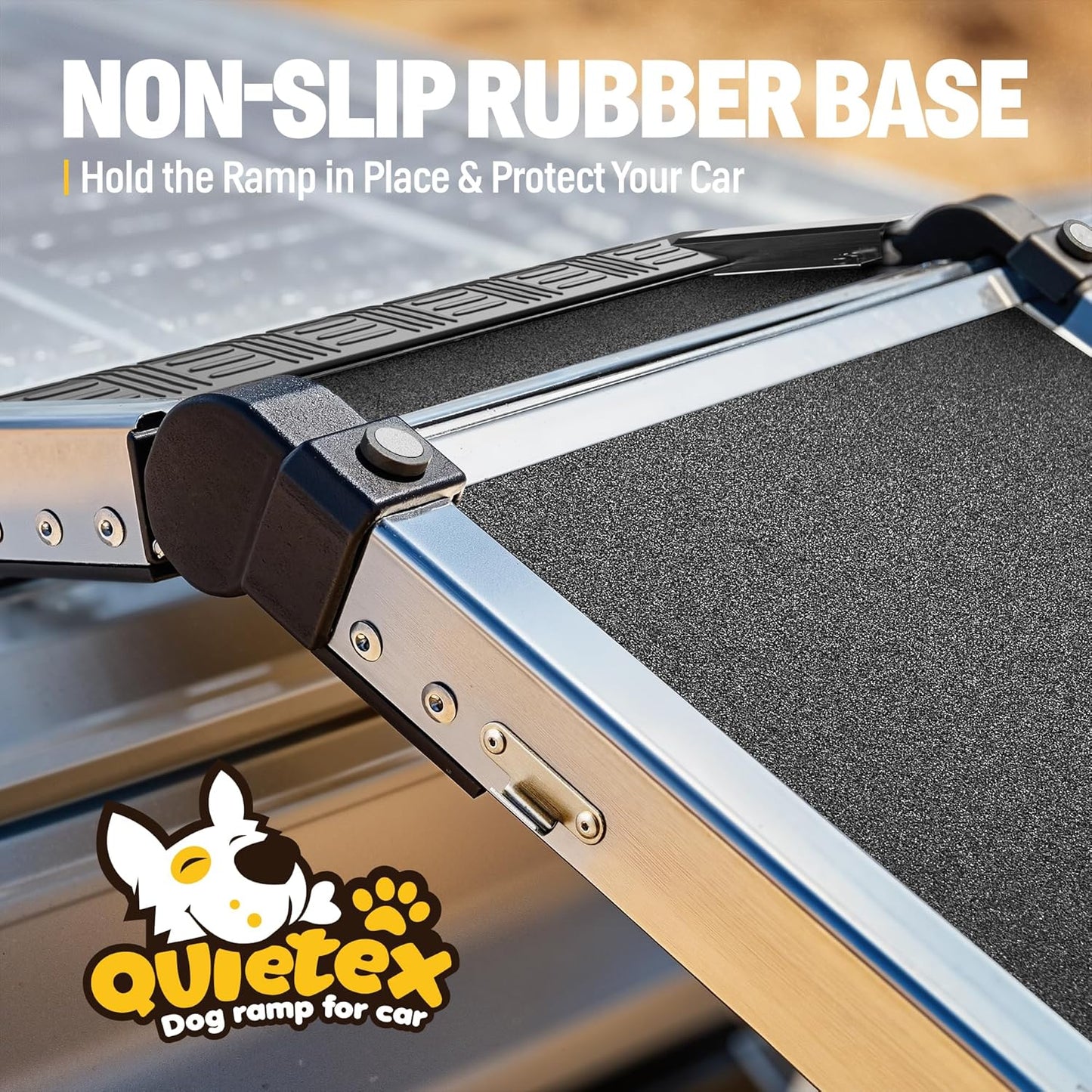 Extra Long 71”Dog Ramp Folding Pet Ramp for Car Large Dogs with Non-Slip Surface Dog Ramps up to 200 lb for Car SUV Truck (71“ Dog Ramp)