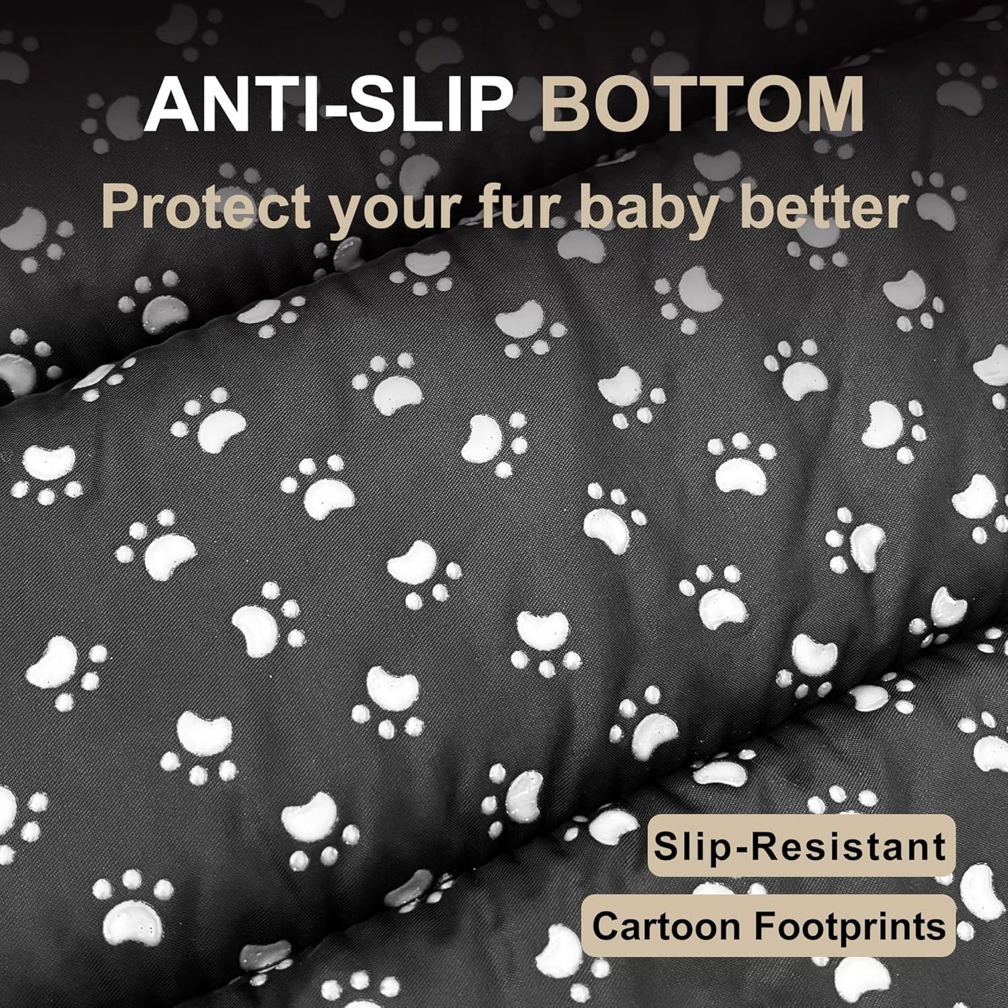 Dog Bed Mat, Reversible Crate Pad & Cute Dog Bed - Machine Washable Kennel Mat with Ultra Soft for Small Dogs (Cool/Warm), 24" x 18", Grey&Star