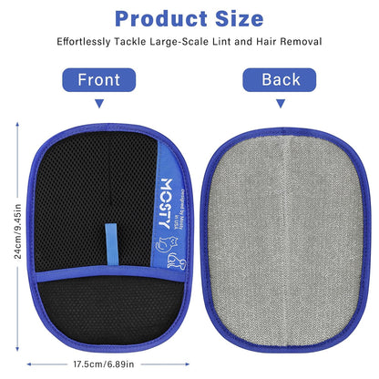 MOSTY Pet Hair Removal Glove | Reusable Cat & Dog Furaway Magic Glove for Sofa, Furniture, Couch, Carpet, Laundry, Car Seat | Double Sided Pet Deshedding Glove | Quick Cleaning Fur Remover Tool 1PCS