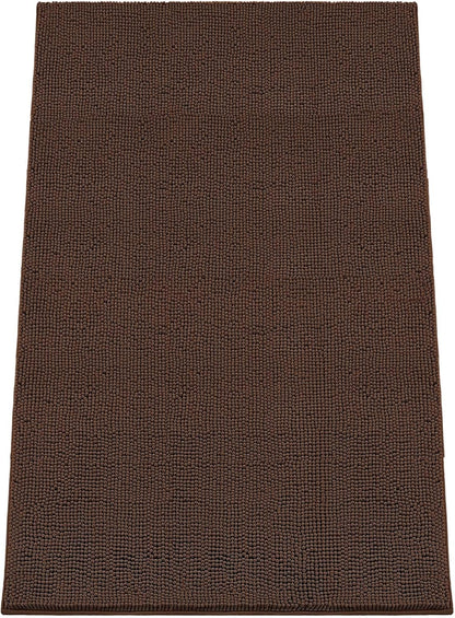 Absorbent Dog Door Mat for Muddy Paws, 60" x 24" Chenille Indoor Mats for Entryway, Trap Dirt Front Door Mat Indoor Entrance Washable Non Slip Soft