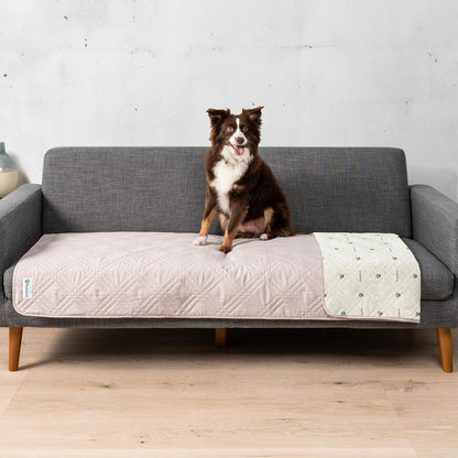PetAmi Waterproof Couch Cover for Dogs, Reversible Furniture Cover Sofa Protector for Pet Cat Bed, Washable Blanket Dog Cover for Couch Seat, 52x82 Gray