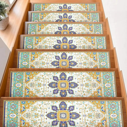 FlowaFoli Stair Treads for Wooden Steps Indoor,8" X 30" (15 in Pack) Stair Treads Non Slip, Machine Washable for Kids Elders and Pets,Beige