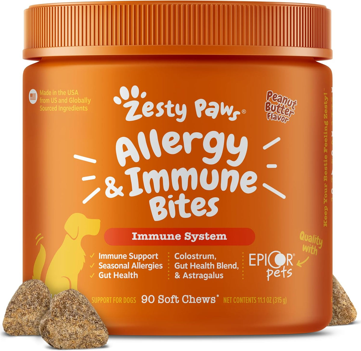 Dog Allergy Chews - Dog Allergy Relief, Peanut Butter