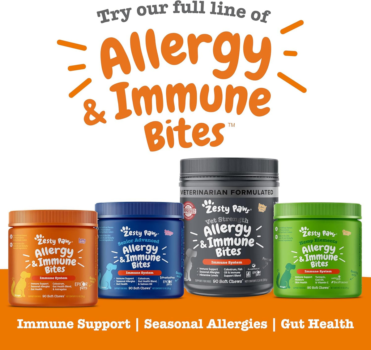 Dog Allergy Chews - Dog Allergy Relief, Peanut Butter