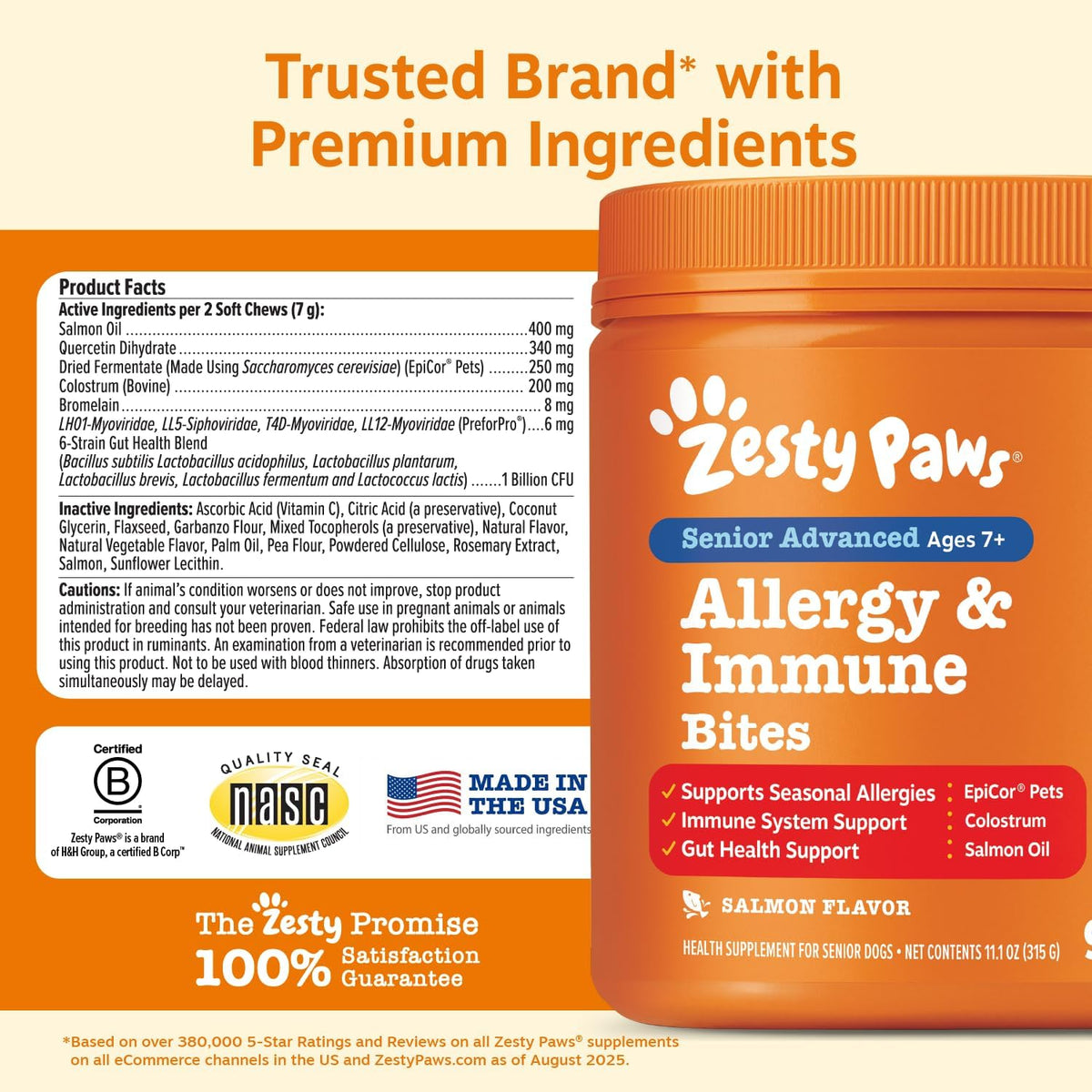 Dog Allergy Chews - Dog Allergy Relief, Peanut Butter