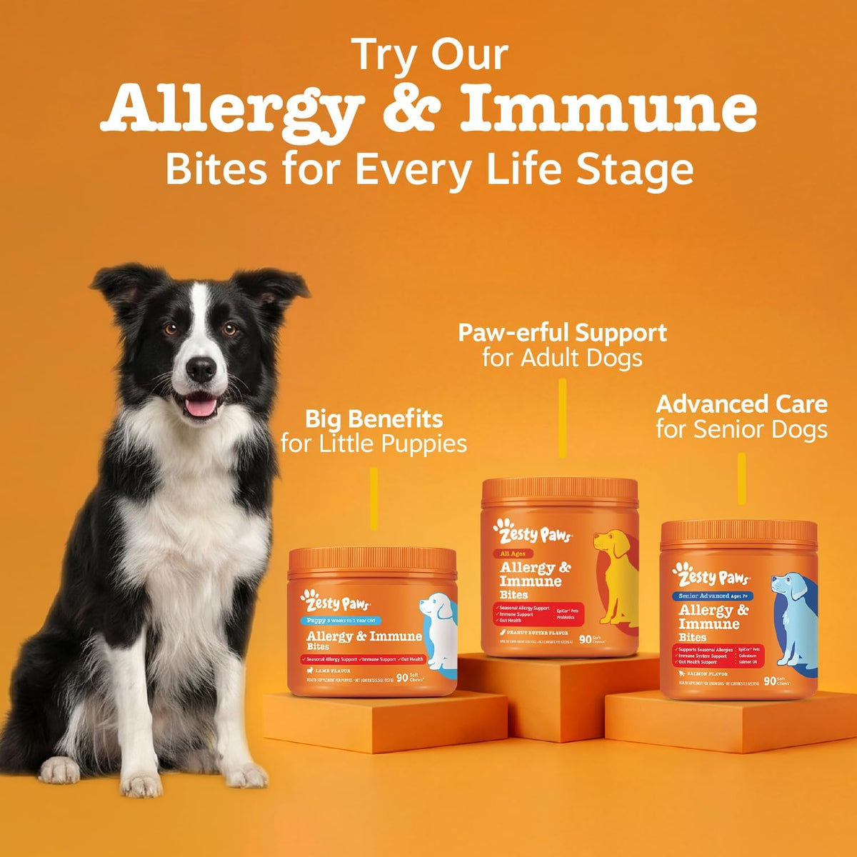 Dog Allergy Chews - Dog Allergy Relief, Peanut Butter