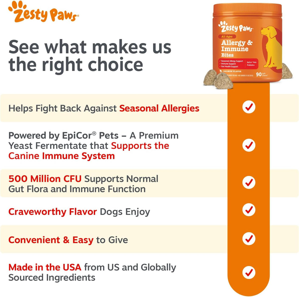 Dog Allergy Chews - Dog Allergy Relief, Peanut Butter