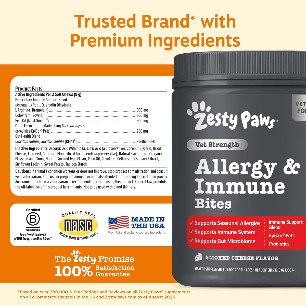 Dog Allergy Chews - Dog Allergy Relief, Peanut Butter