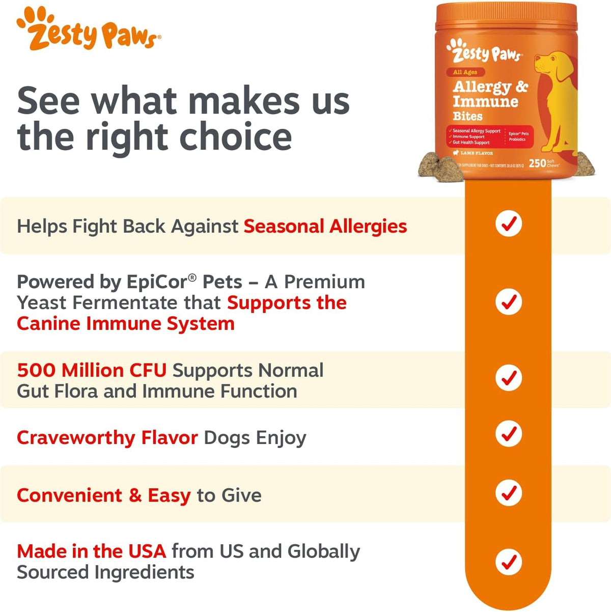 Dog Allergy Chews - Dog Allergy Relief, Peanut Butter